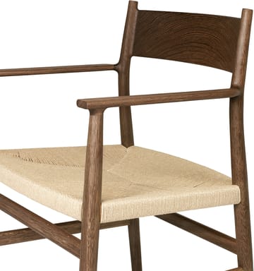 Arv arm chair woven seat - Smoke oiled oak-paper ribbon - Brdr. Krüger