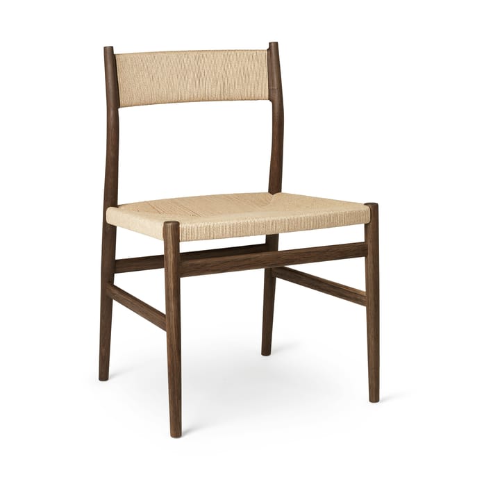 Arv chair woven back and seat - Smoke oiled oak-paper ribbon - Brdr. Krüger