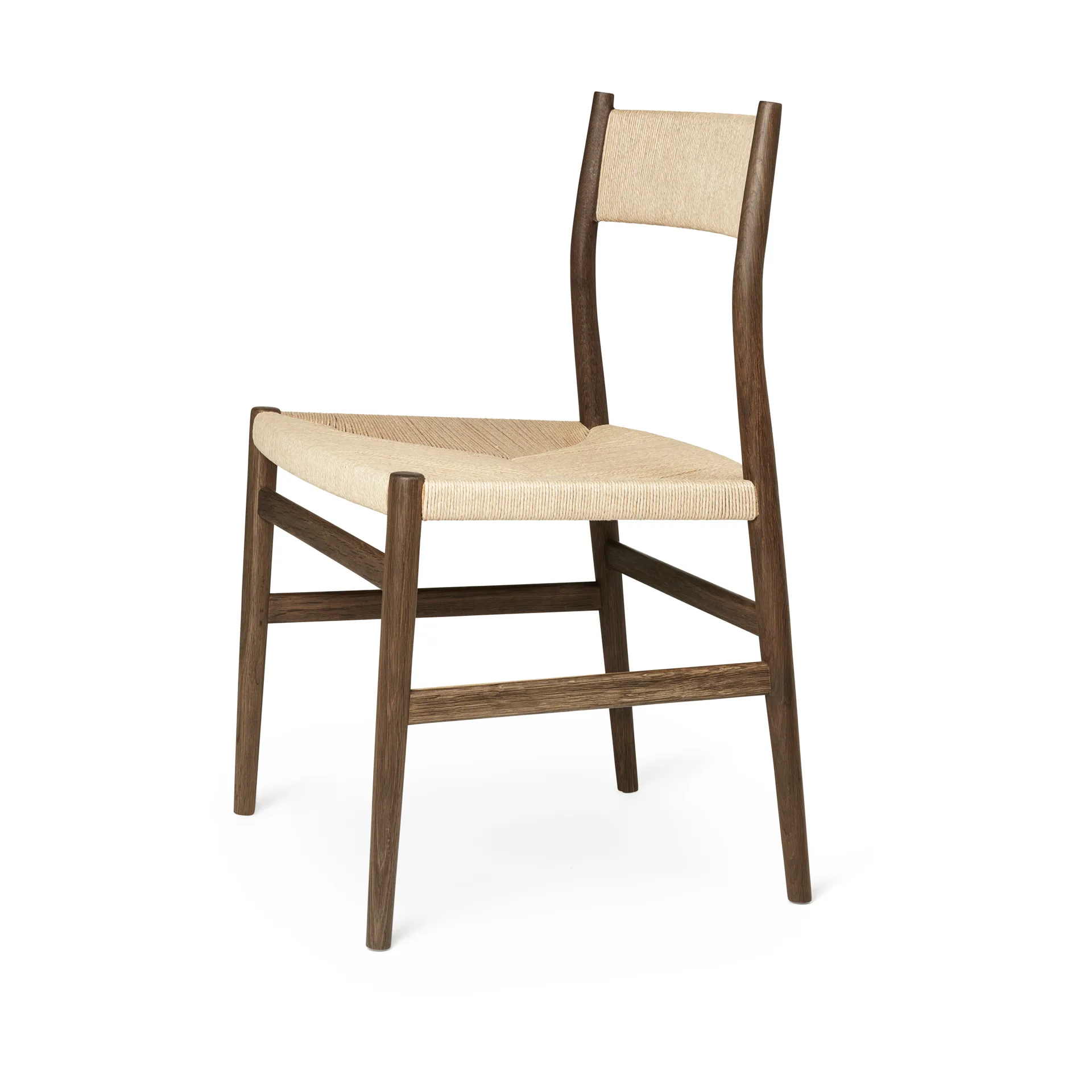Arv chair woven back and seat, Smoke oiled oak-paper ribbon Brdr. Krüger
