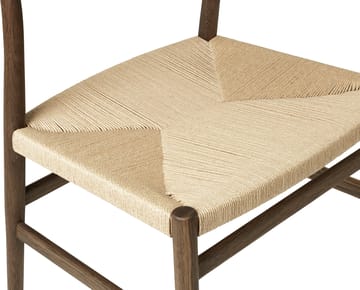 Arv chair woven back and seat - Smoke oiled oak-paper ribbon - Brdr. Krüger