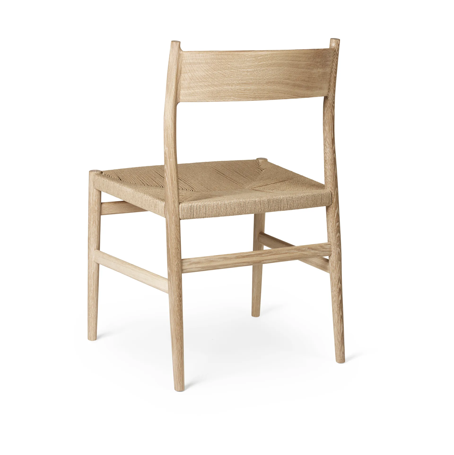 Arv chair woven seat, White oiled oak-paper ribbon Brdr. Krüger