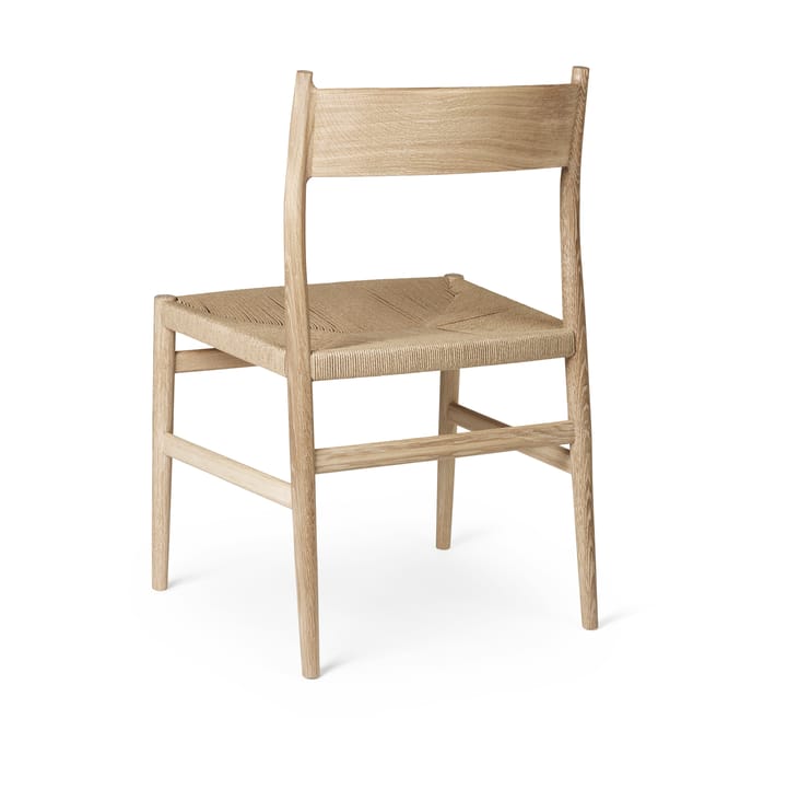 Arv chair woven seat - White oiled oak-paper ribbon - Brdr. Krüger