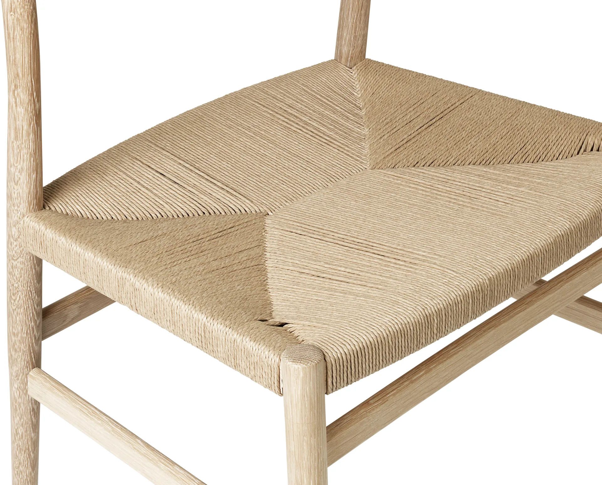 Arv chair woven seat, White oiled oak-paper ribbon Brdr. Krüger