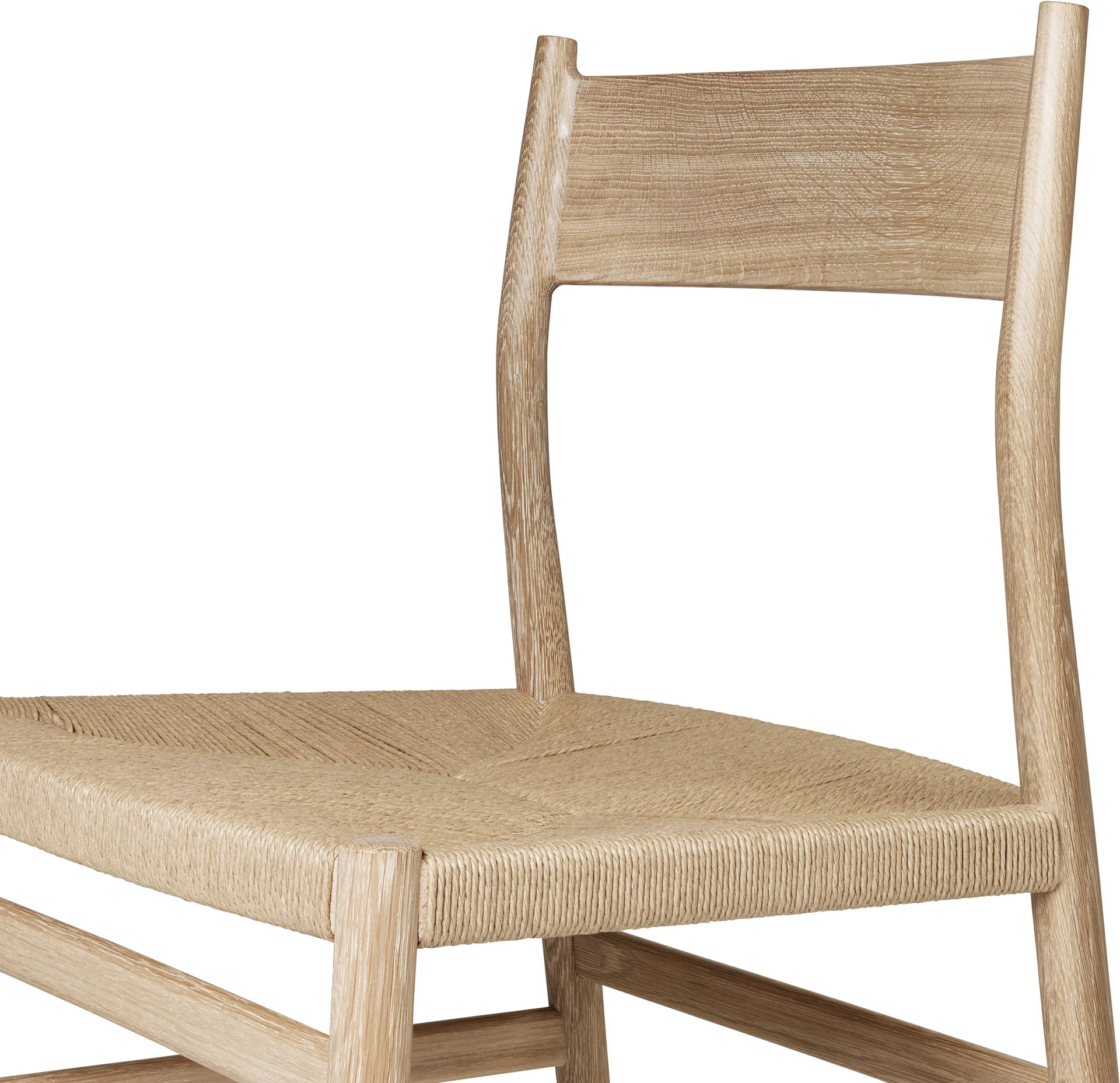 Arv chair woven seat, White oiled oak-paper ribbon Brdr. Krüger
