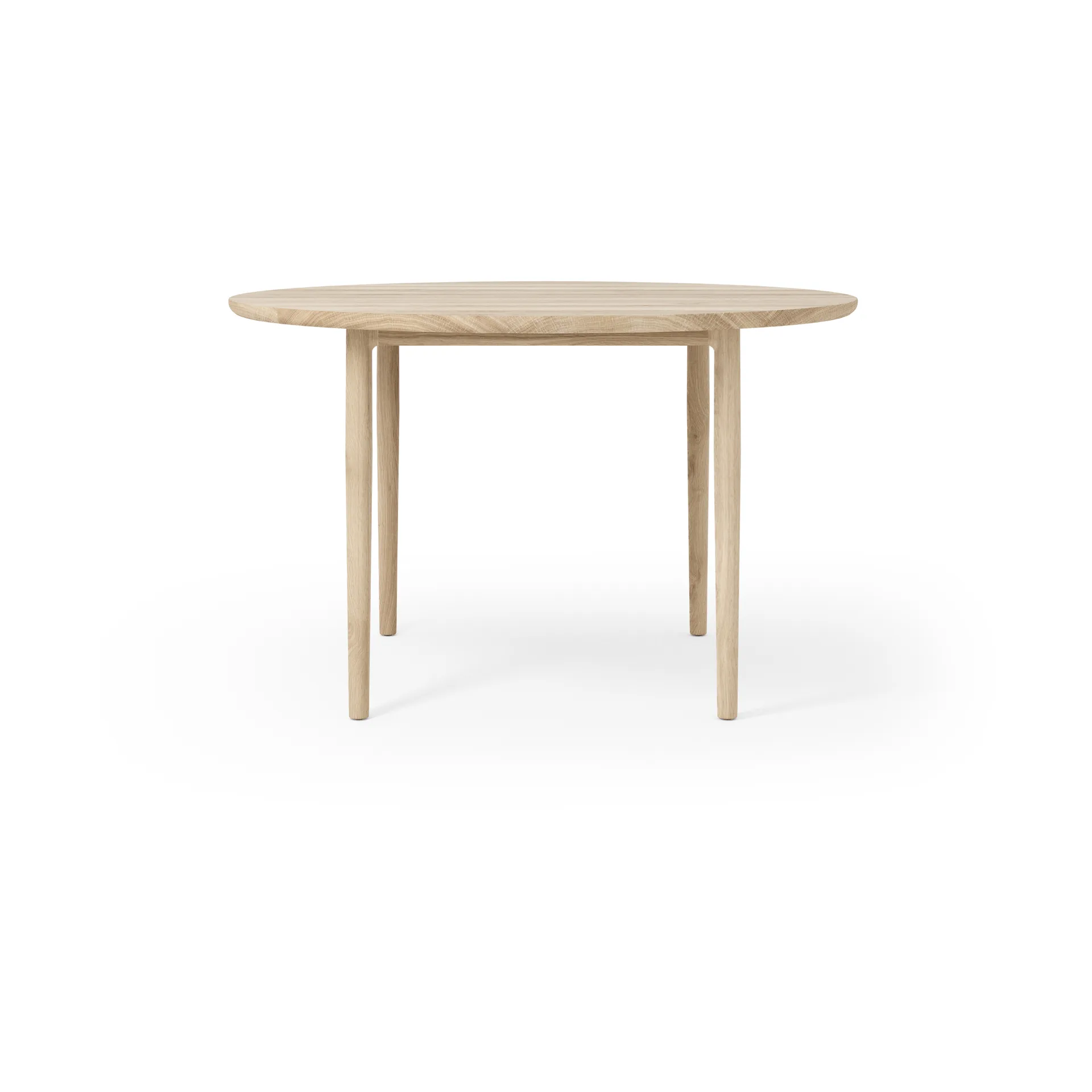 Arv dining table Ø120 cm, White oiled oak Brdr. Krüger