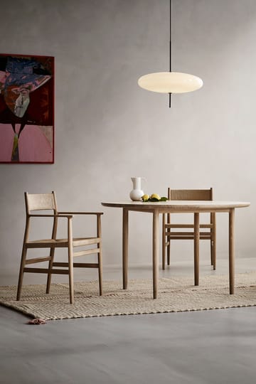 Arv dining table Ø120 cm - White oiled oak - Brdr. Krüger