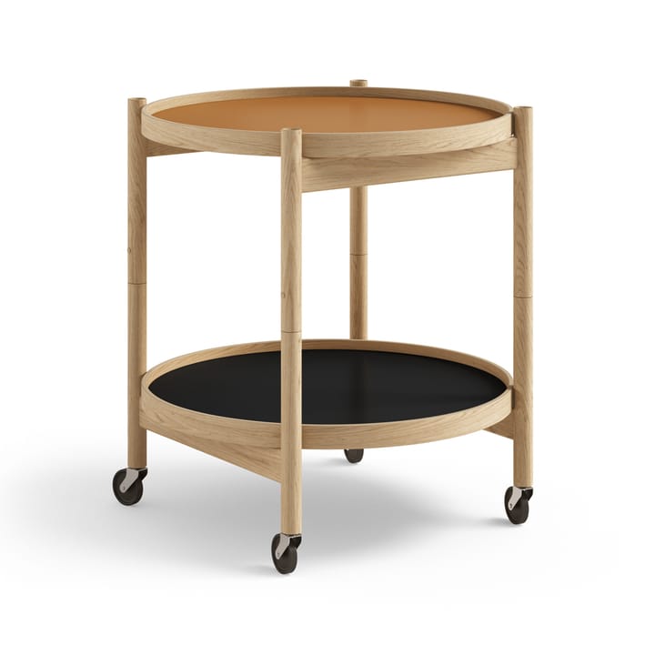 B�ølling Tray Table model 50 - Clay, oiled oak stand - Brdr. Krüger