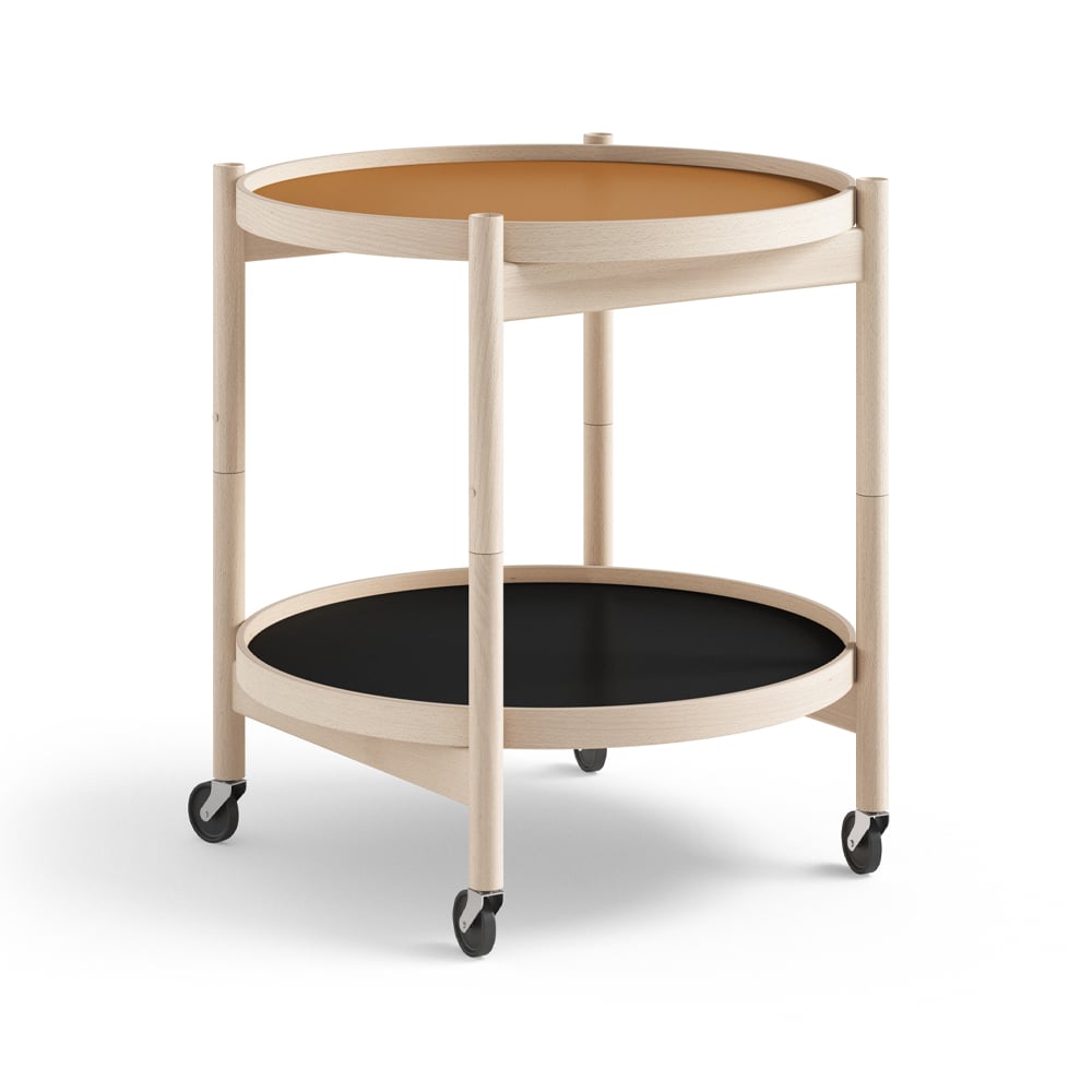 Brdr. Krüger Bolling Tray Table model 50 Clay, untreated beech stand
