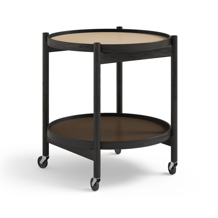 Bølling Tray Table model 50 - Earth, black lacquered oak stand - Brdr. Krüger