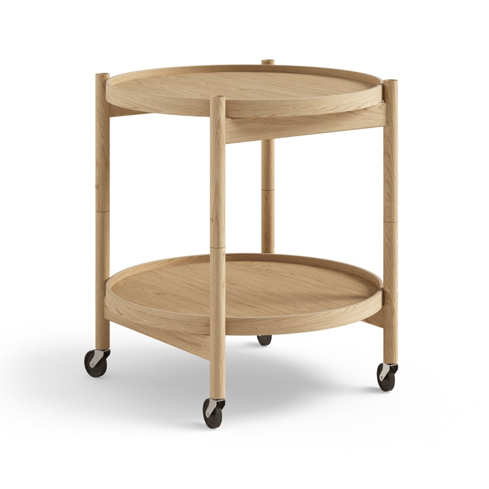 Brdr. Krüger Bolling Tray Table model 50 Oiled oak, oiled oak stand