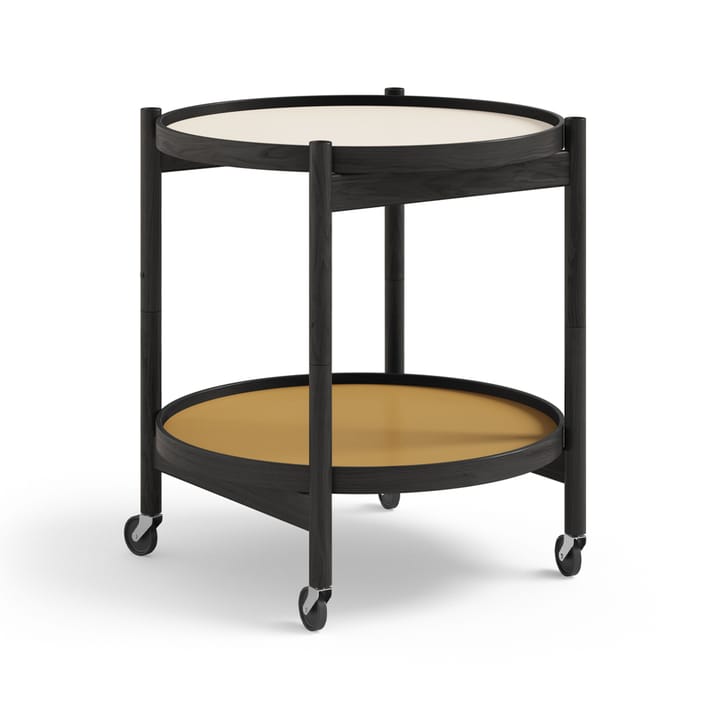 Bølling Tray Table model 50 - Sunny, black lacquered oak stand - Brdr. Krüger