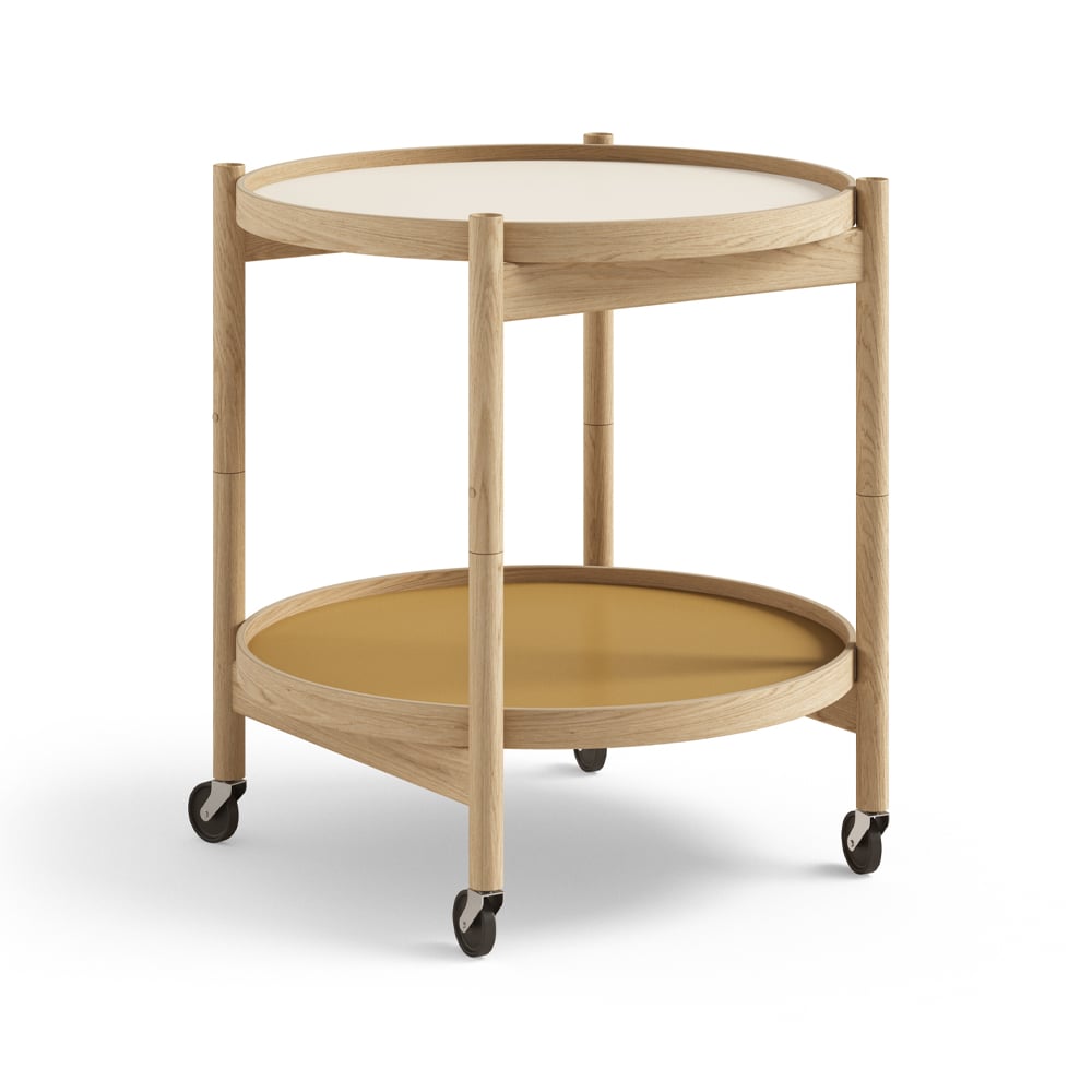 Brdr. Krüger Bolling Tray Table model 50 Sunny, oiled oak stand