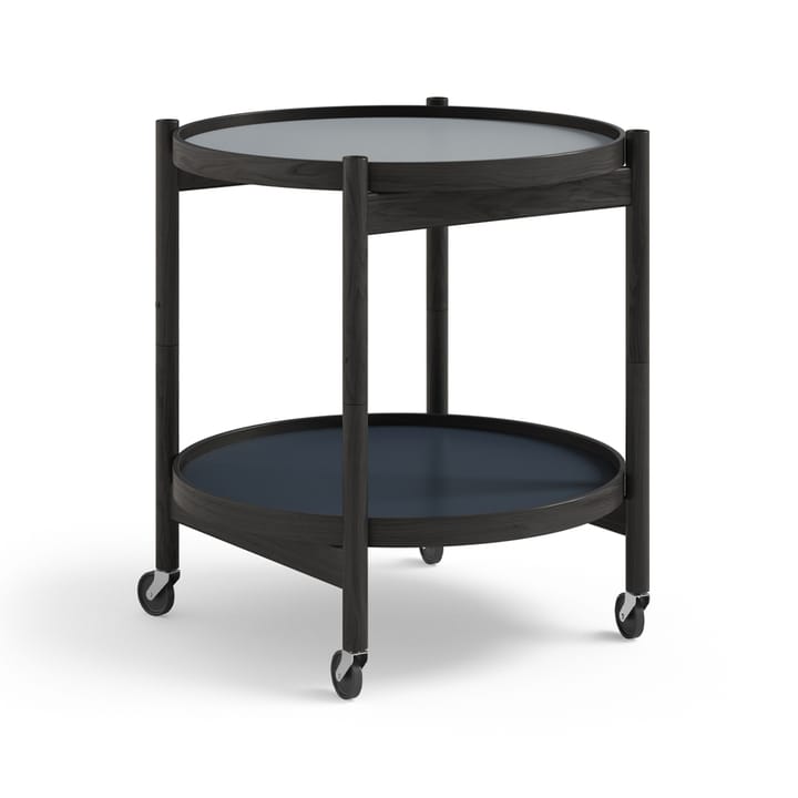 Bølling Tray Table model 50 - Water, black lacquered oak stand - Brdr. Krüger