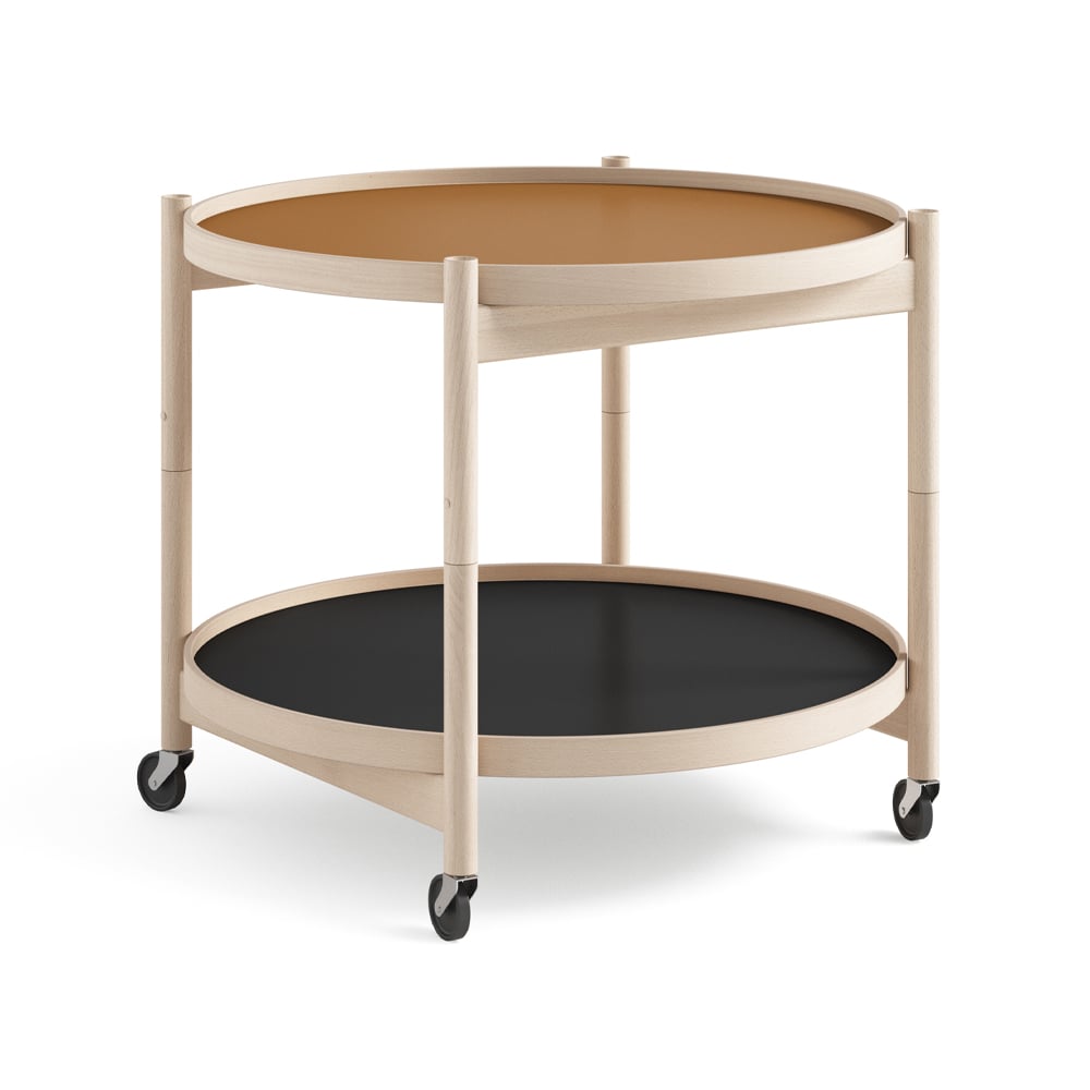 Brdr. Krüger Bolling Tray Table model 60 Clay, untreated beech stand