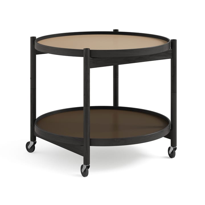 Bølling Tray Table model 60  - Earth, black lacquered oak stand - Brdr. Krüger