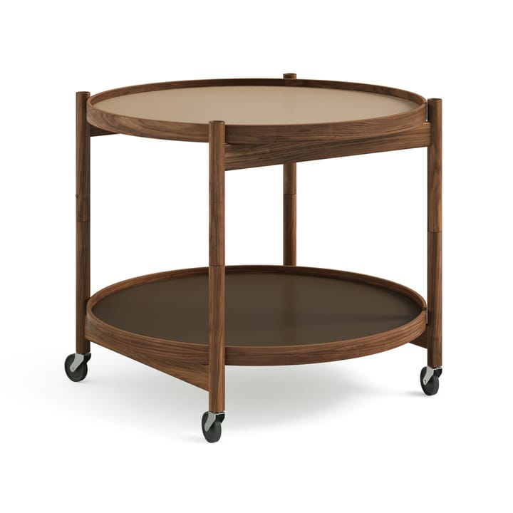 Bølling Tray Table model 60  - Earth, oiled walnut stand - Brdr. Krüger