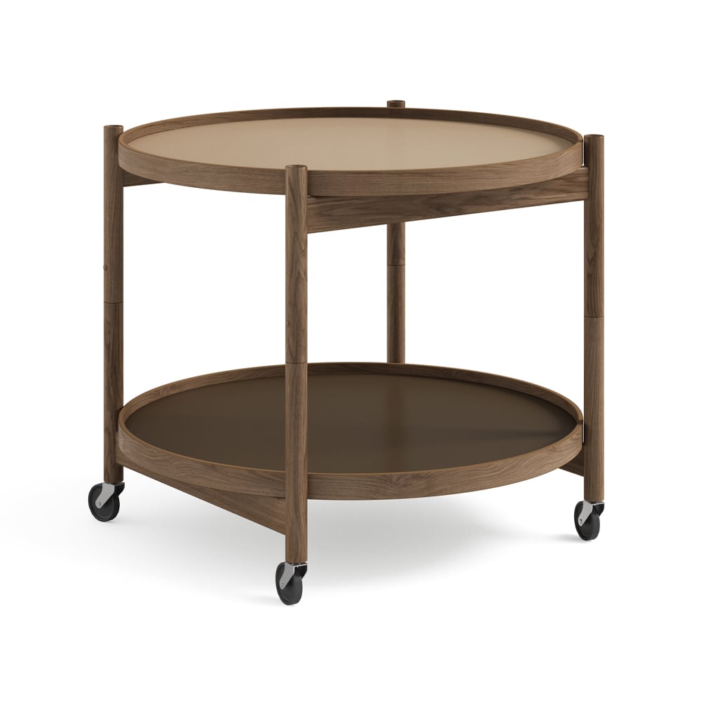 Brdr. Krüger Bolling Tray Table model 60 Earth, oiled oak stand