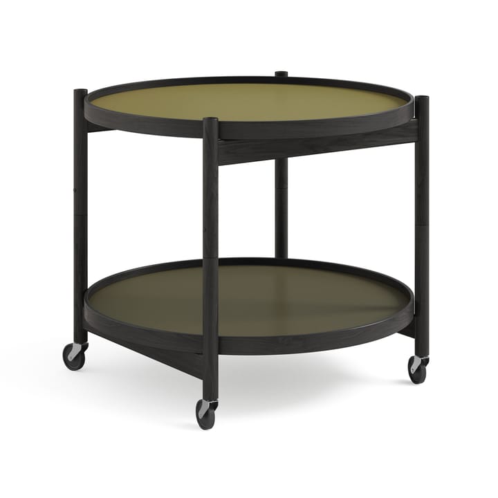 Bølling Tray Table model 60  - Leaf, black lacquered oak stand - Brdr. Krüger