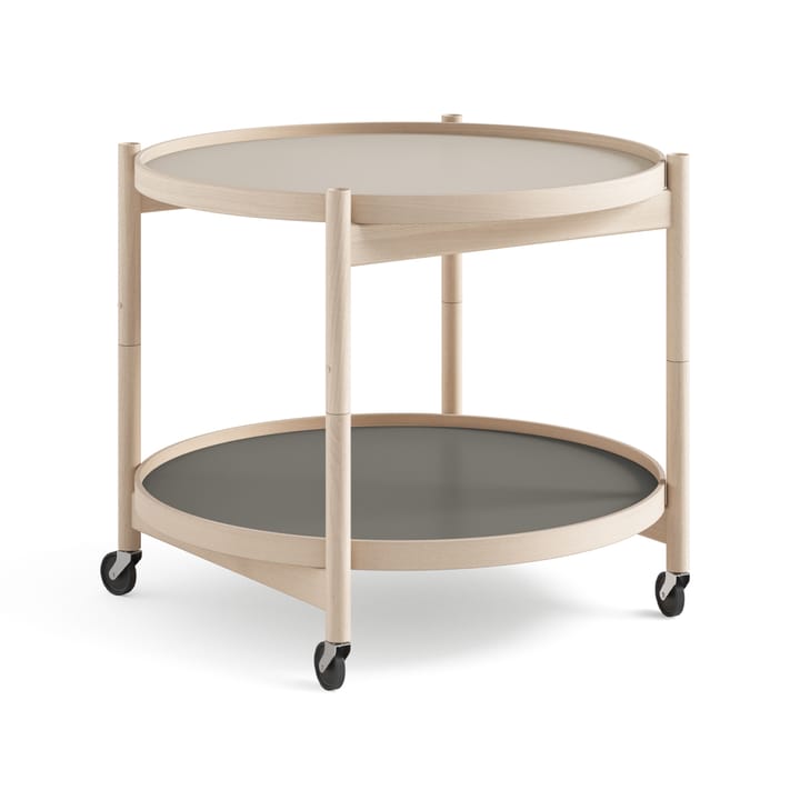 Bølling Tray Table model 60  - Stone, untreated beech stand - Brdr. Krüger