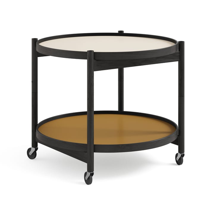 Bølling Tray Table model 60  - Sunny, black lacquered oak stand - Brdr. Krüger