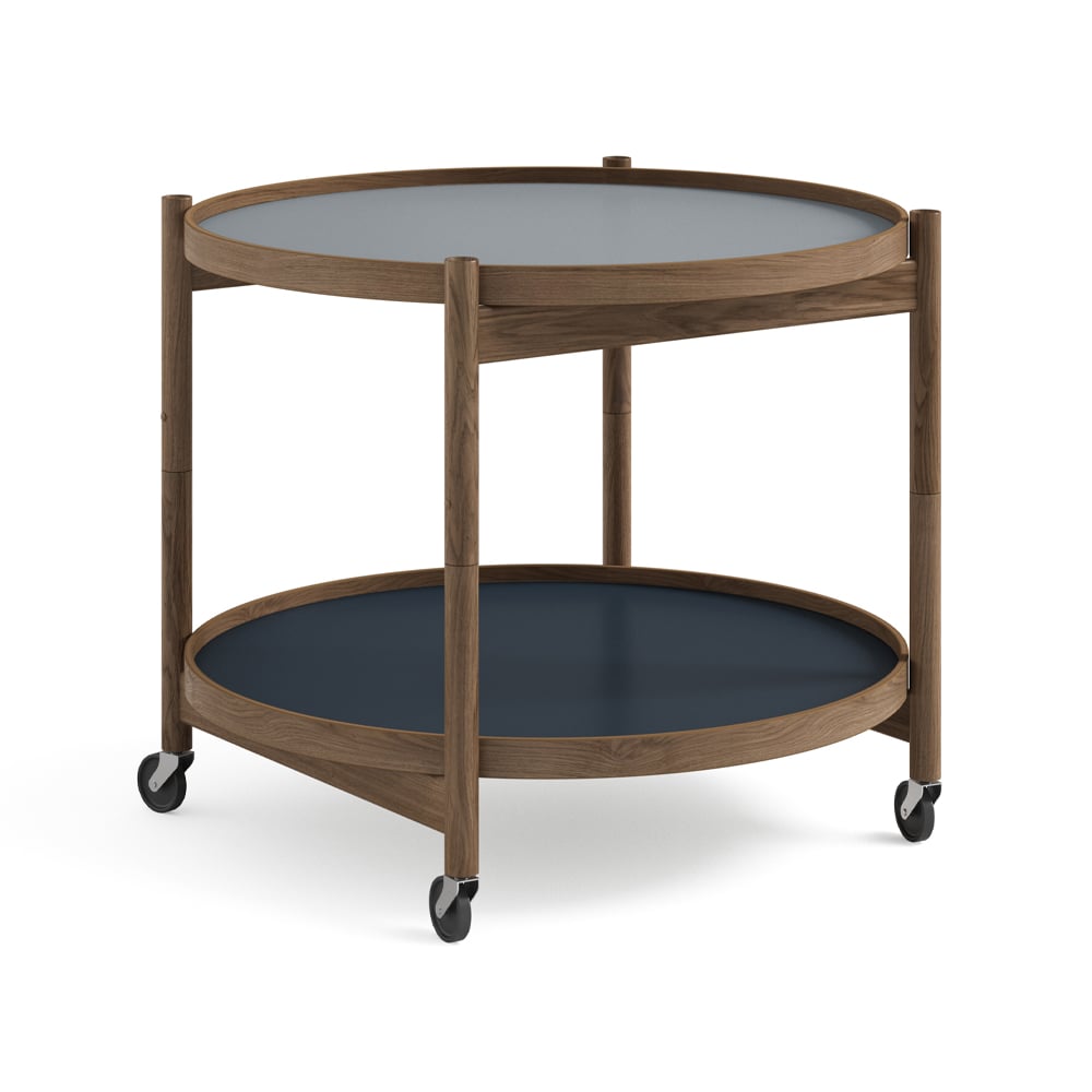 Brdr. Krüger Bolling Tray Table model 60 Water, oiled oak stand