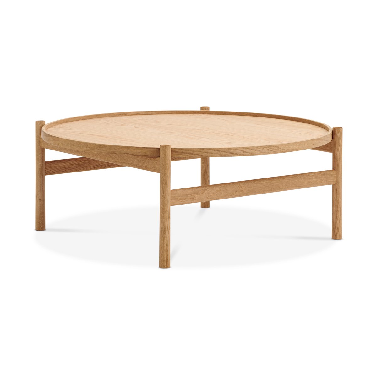 Brdr. Krüger HB coffee table o100 cm Oiled oak | Scandinavian Design | Coffee tables | Brown