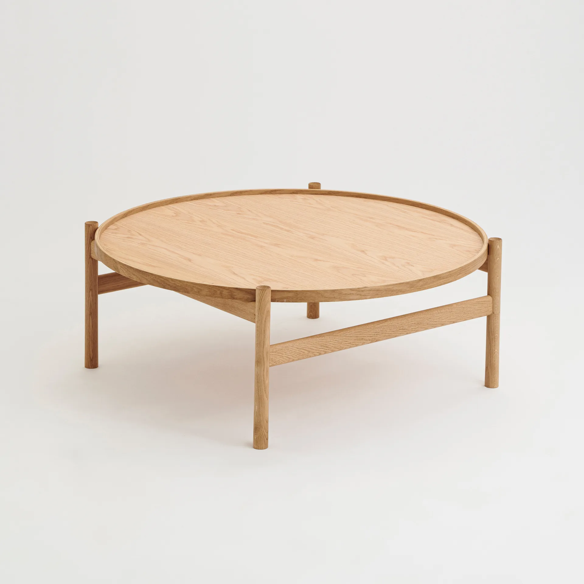 HB coffee table Ø100 cm, Oiled oak Brdr. Krüger