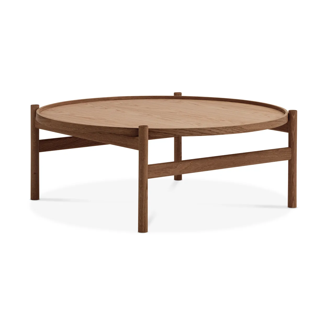 Brdr. Krüger HB coffee table o100 cm oiled oak | Scandinavian Design | Coffee tables | Brown