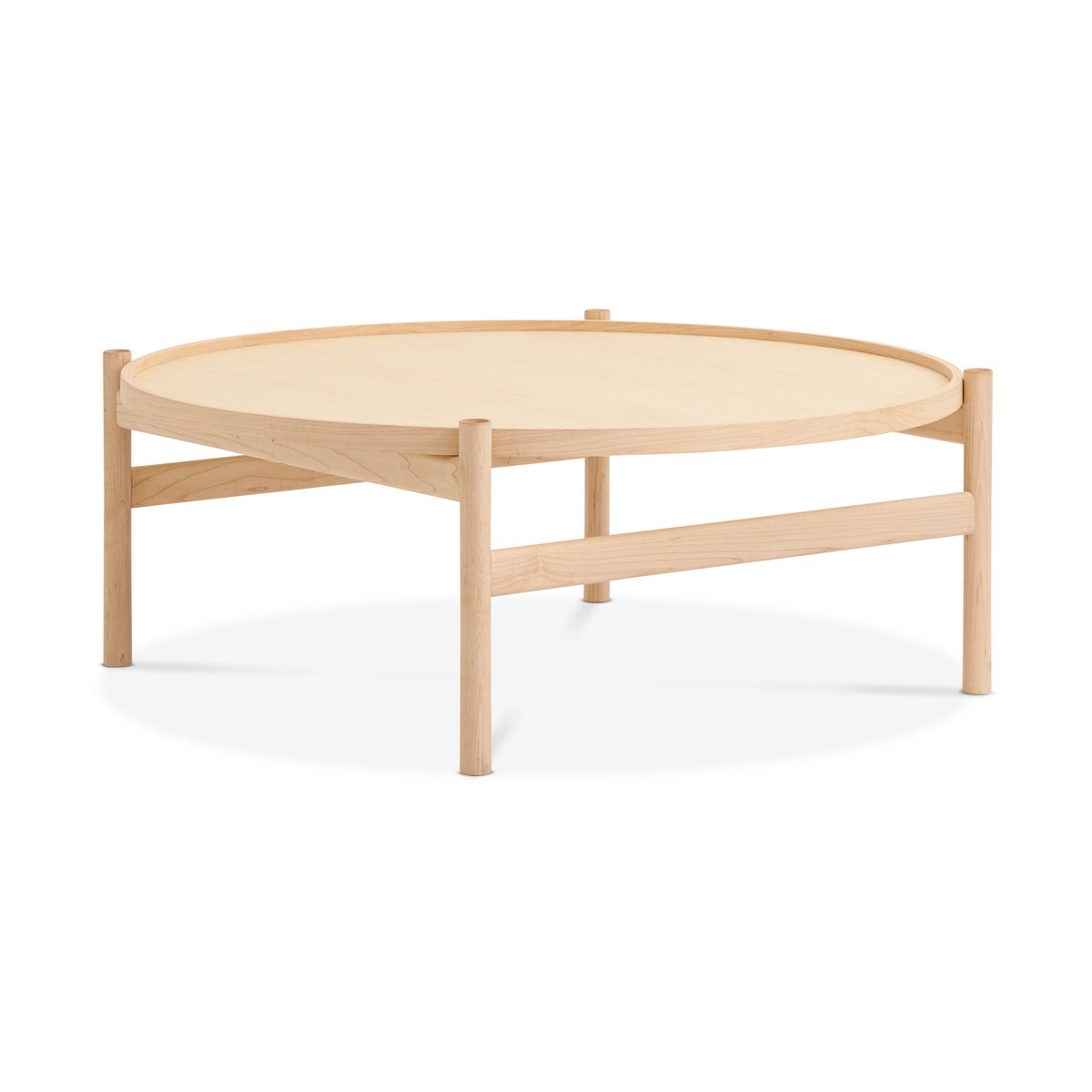 Brdr. Krüger HB coffee table o100 cm White oiled maple