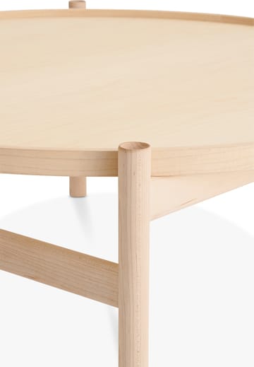 HB coffee table Ø100 cm - White oiled maple - Brdr. Krüger
