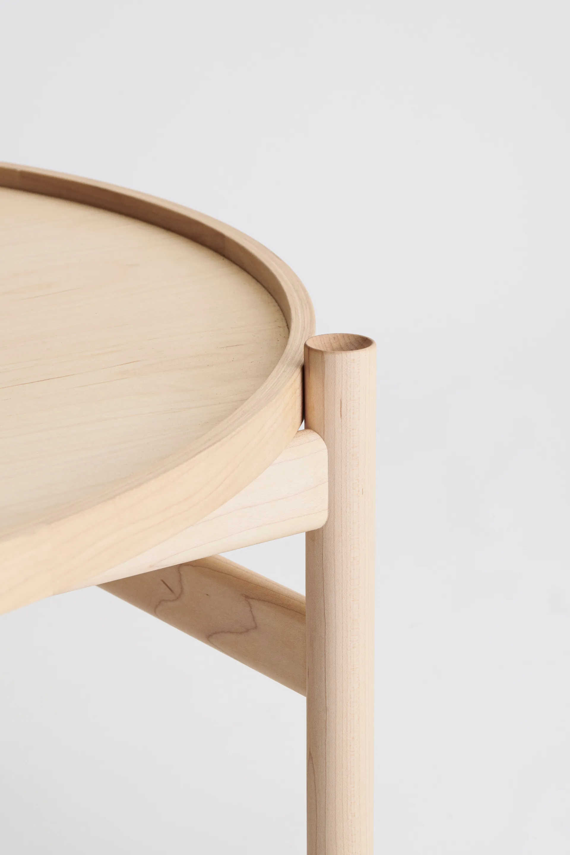 HB coffee table Ø100 cm, White oiled maple Brdr. Krüger