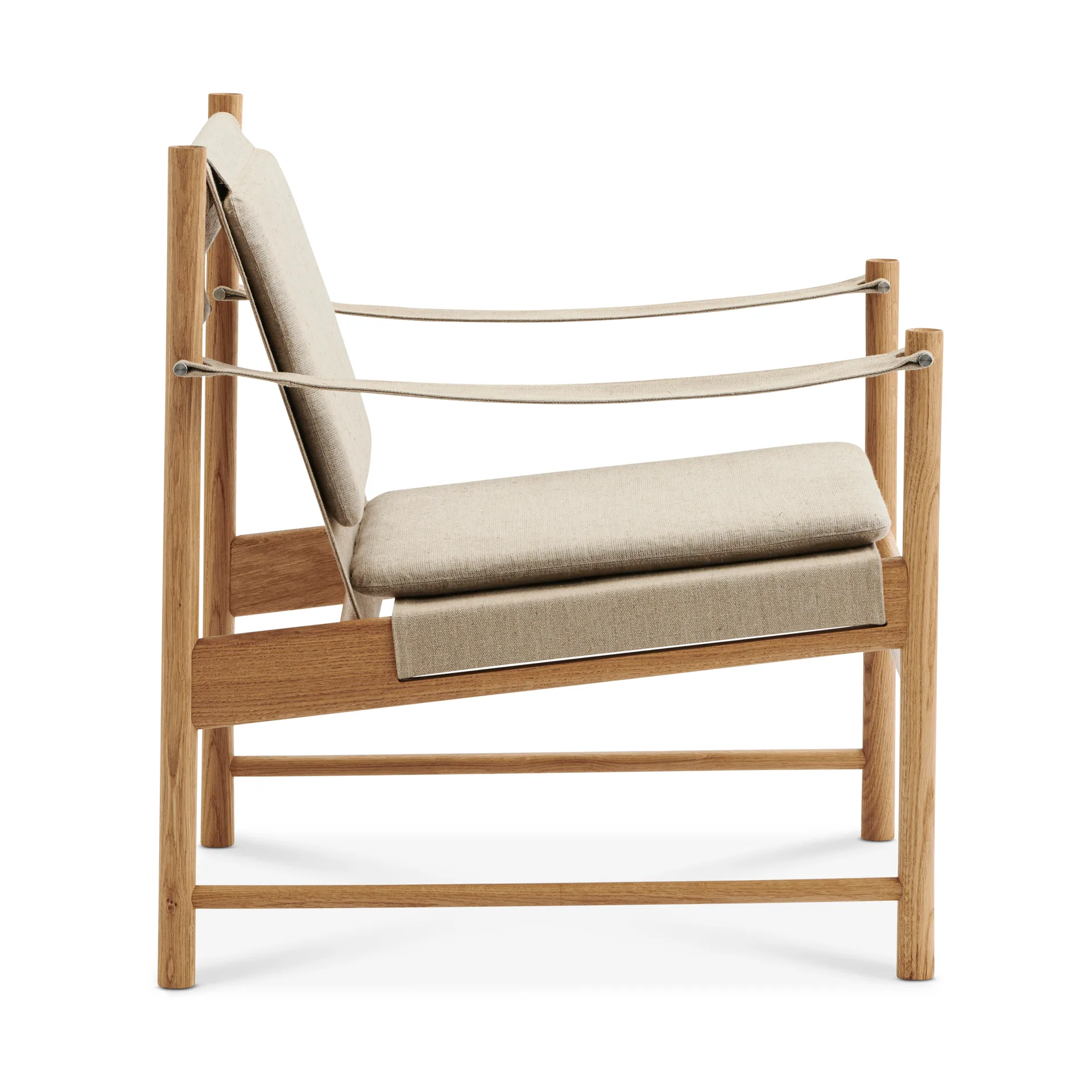 HB lounge chair, Oiled oak-canvase nature Brdr. Krüger