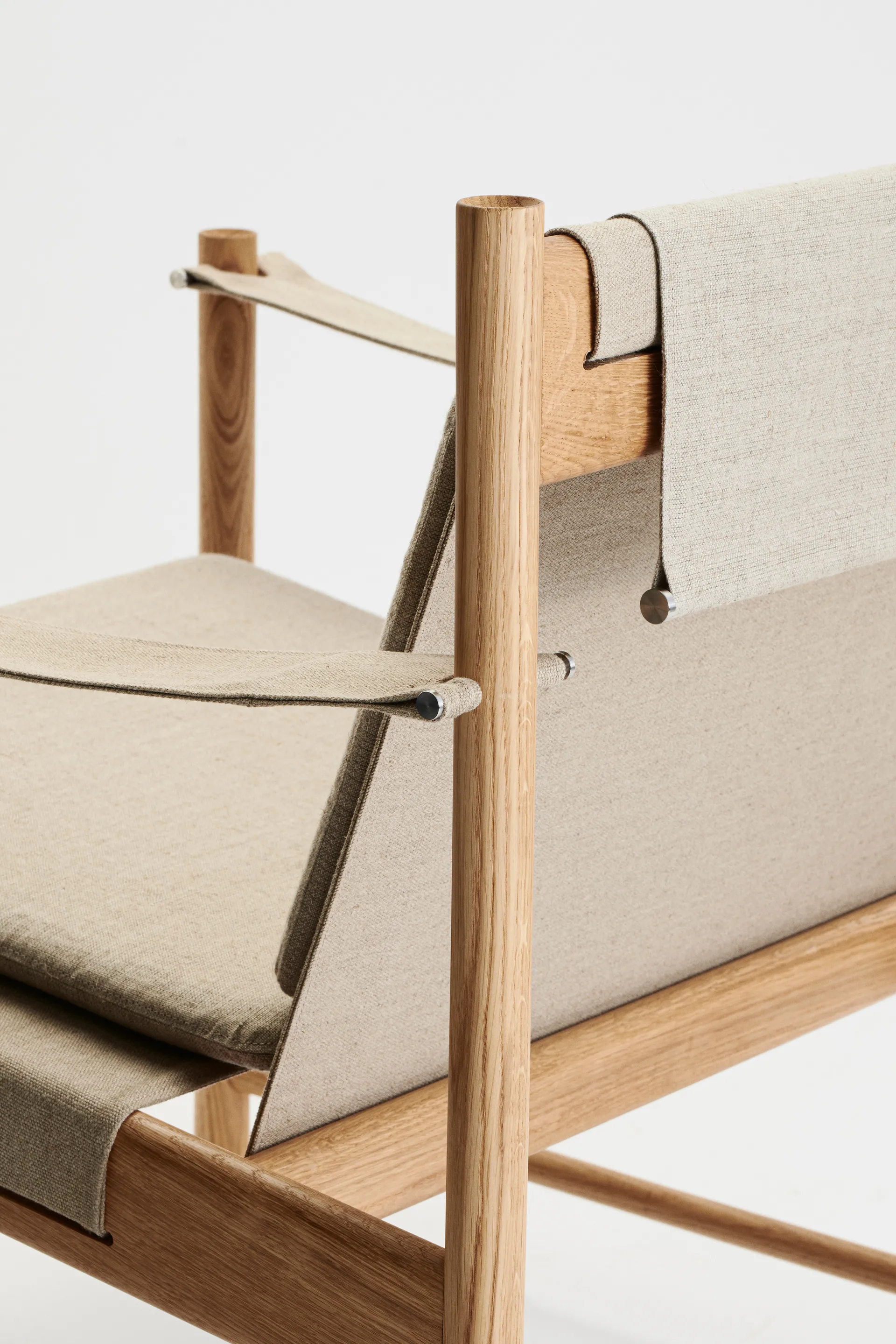 HB lounge chair, Oiled oak-canvase nature Brdr. Krüger