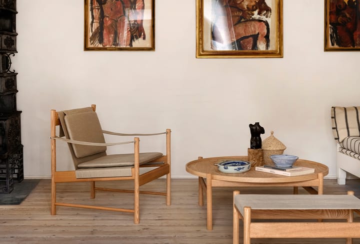 HB lounge chair, Oiled oak-canvase nature Brdr. Krüger
