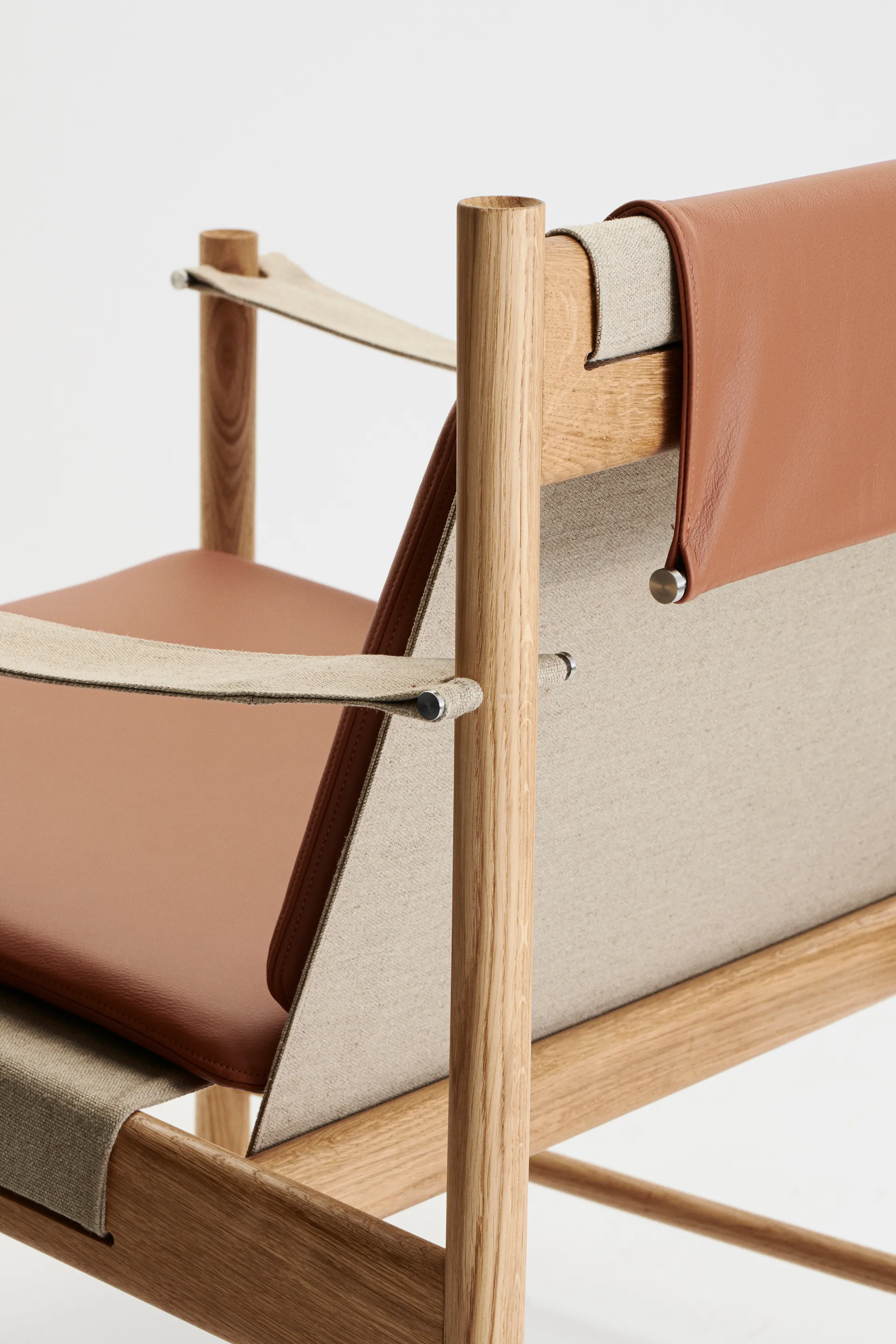 HB lounge chair, Oiled oak-leather brandy Brdr. Krüger