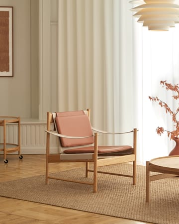 HB lounge chair - Oiled oak-leather brandy - Brdr. Krüger