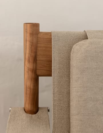 HB lounge chair - Smoke oiled oak-canvase nature - Brdr. Krüger