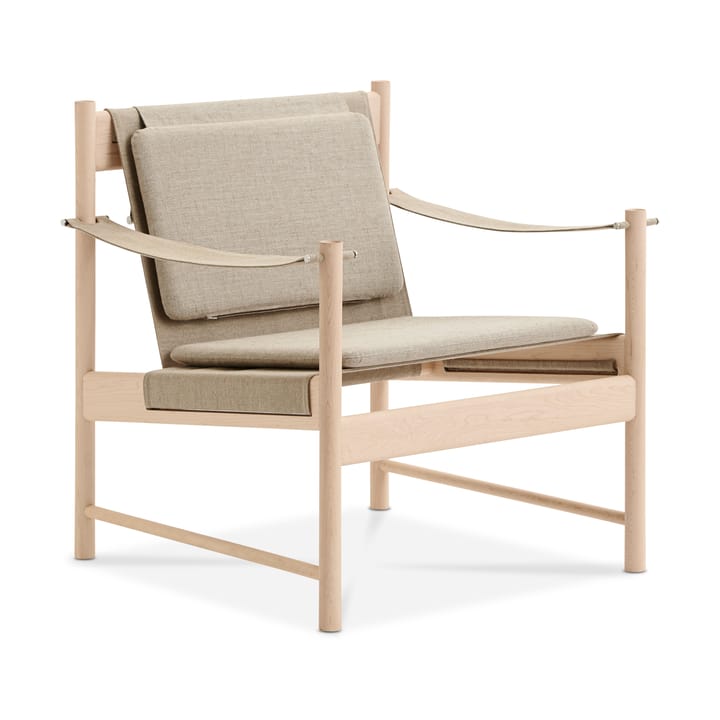 HB lounge chair - White oiled maple-canvase nature - Brdr. Krüger