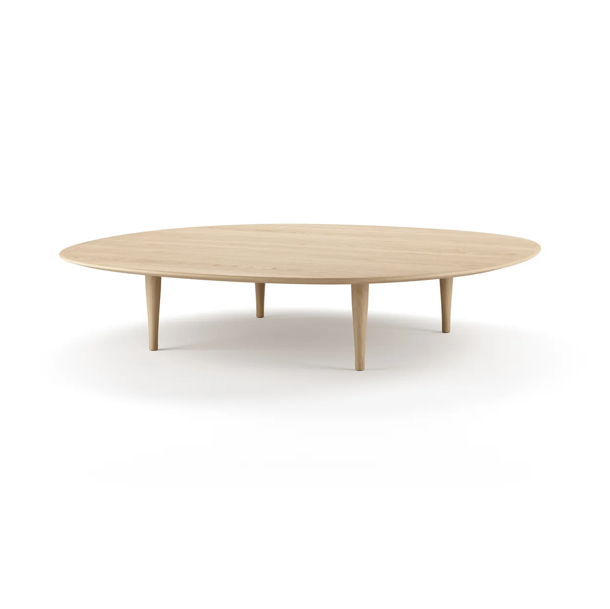 Brdr. Krüger Jari coffee table o118 cm Oiled oak | Scandinavian Design | Coffee tables | Brown