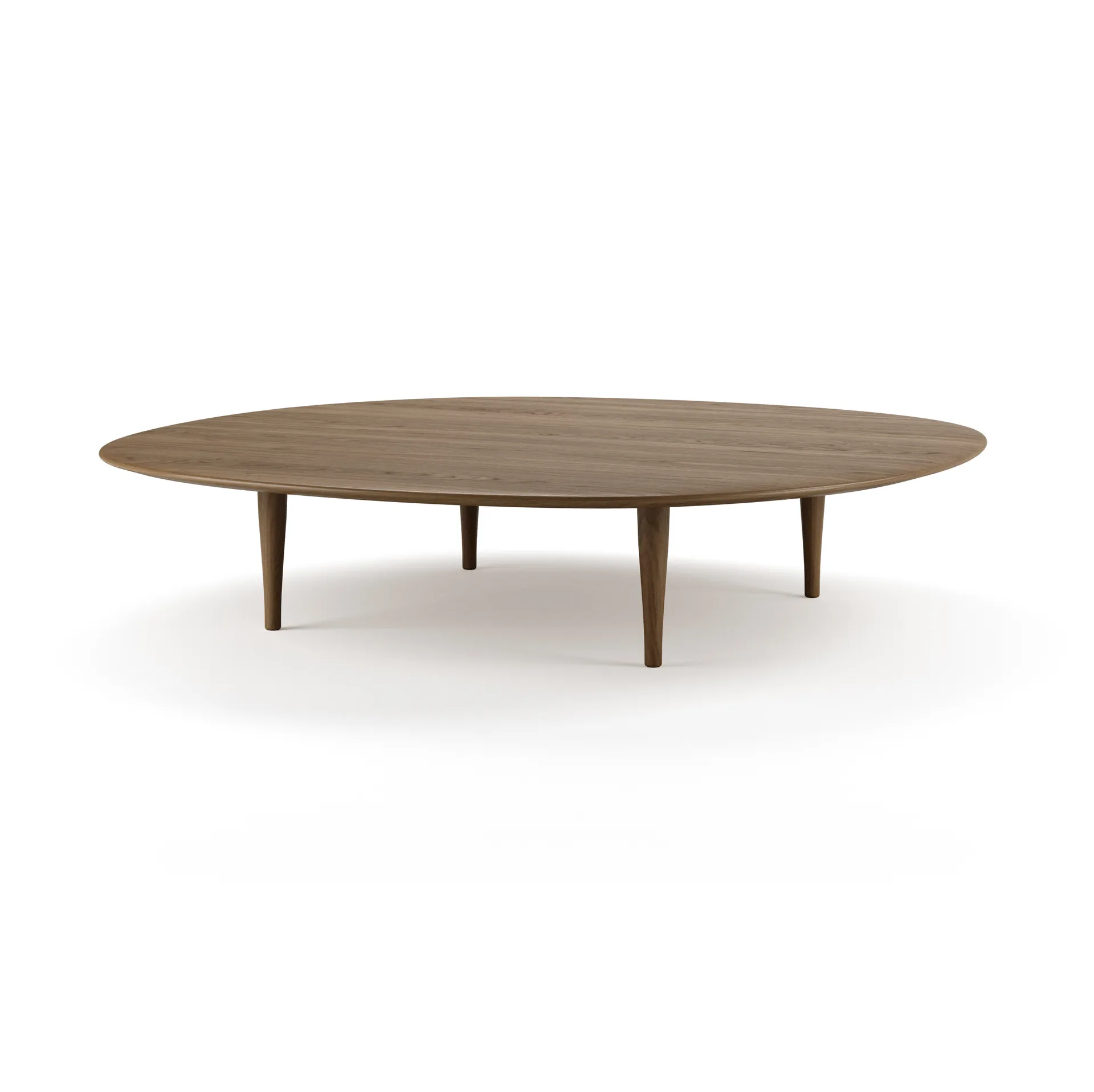 Jari coffee table Ø118 cm, Smoke oiled oak Brdr. Krüger