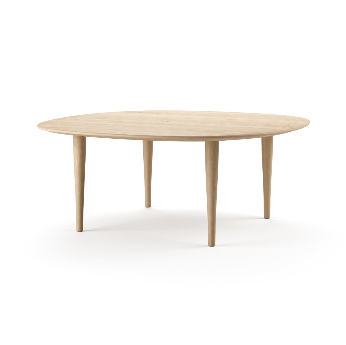 Brdr. Krüger Jari coffee table o85 cm Oiled oak | Scandinavian Design | Coffee tables | Brown