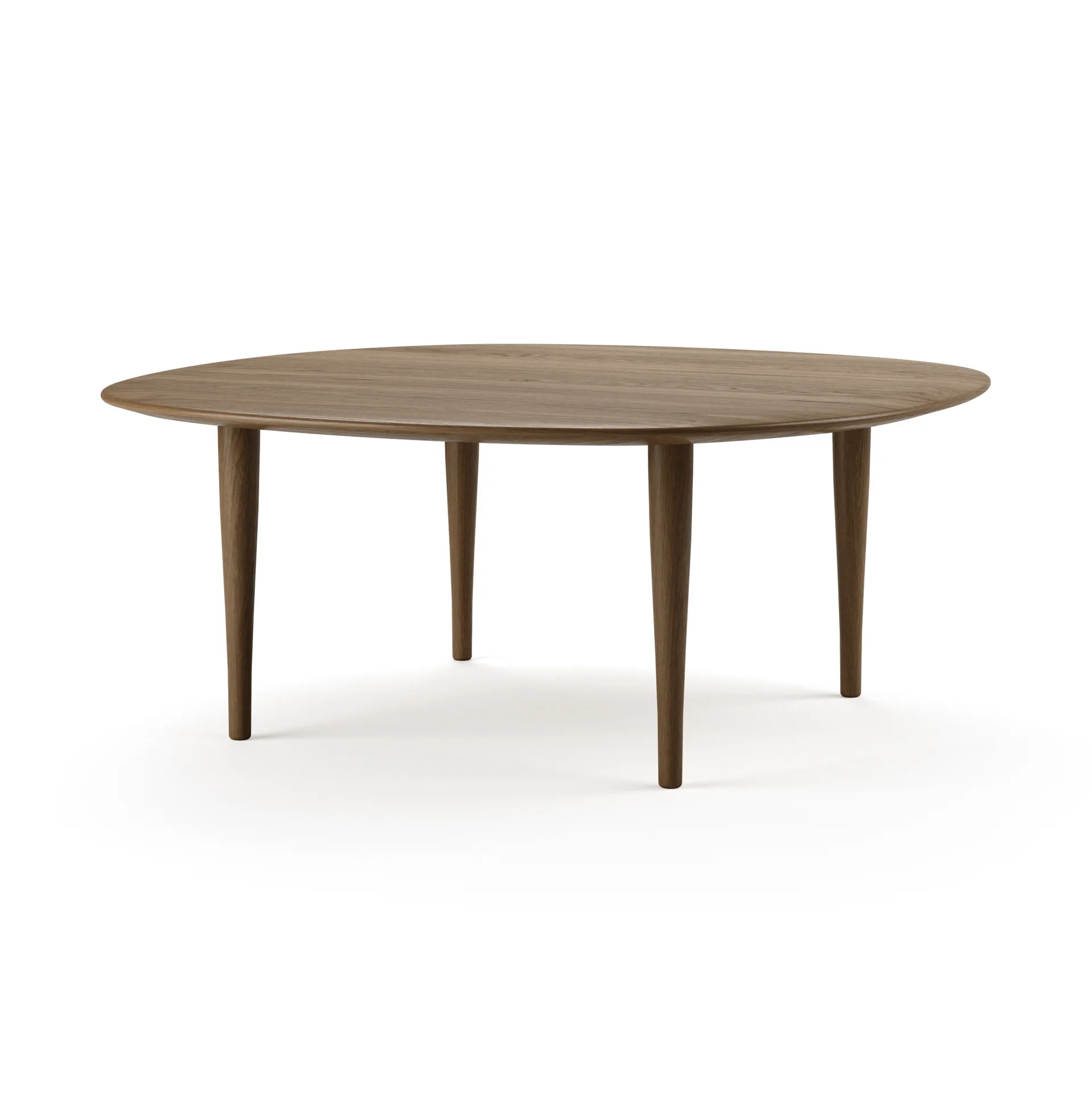 Jari coffee table Ø85 cm, Smoke oiled oak Brdr. Krüger