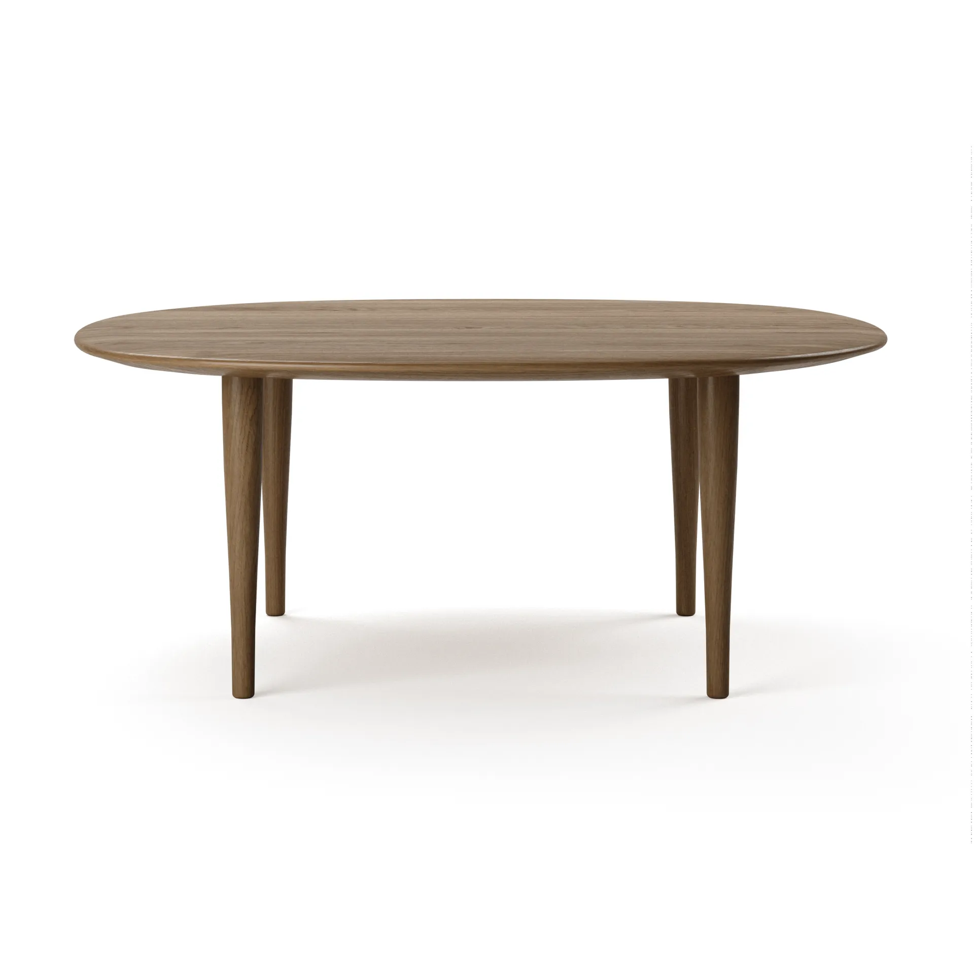 Jari coffee table Ø85 cm, Smoke oiled oak Brdr. Krüger