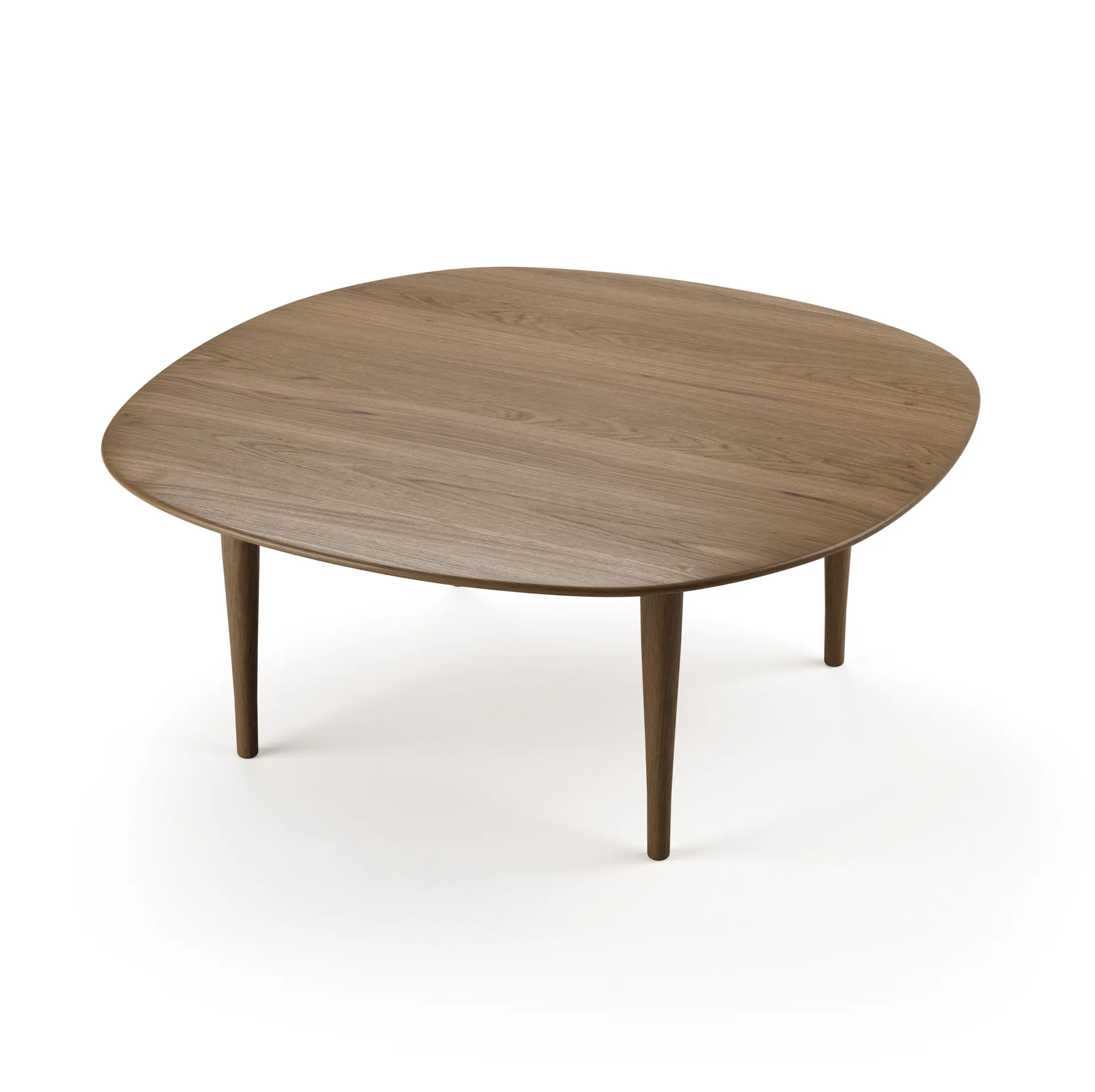 Jari coffee table Ø85 cm, Smoke oiled oak Brdr. Krüger