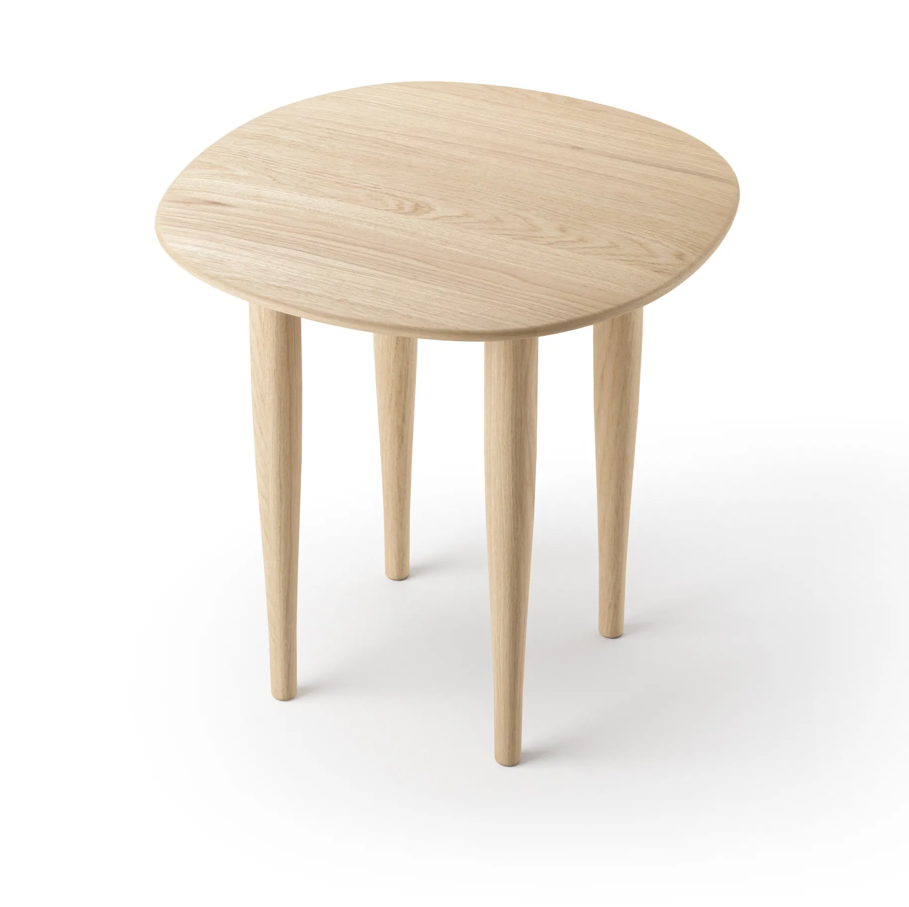 Jari side table Ø45 cm, Oiled oak Brdr. Krüger