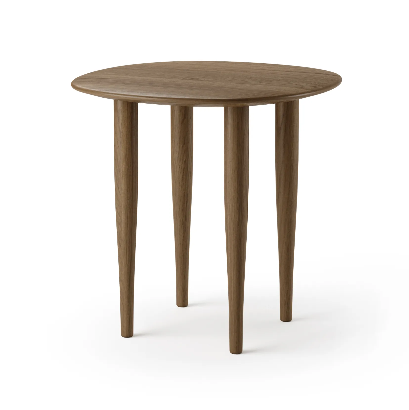 Jari side table Ø45 cm, Smoke oiled oak Brdr. Krüger