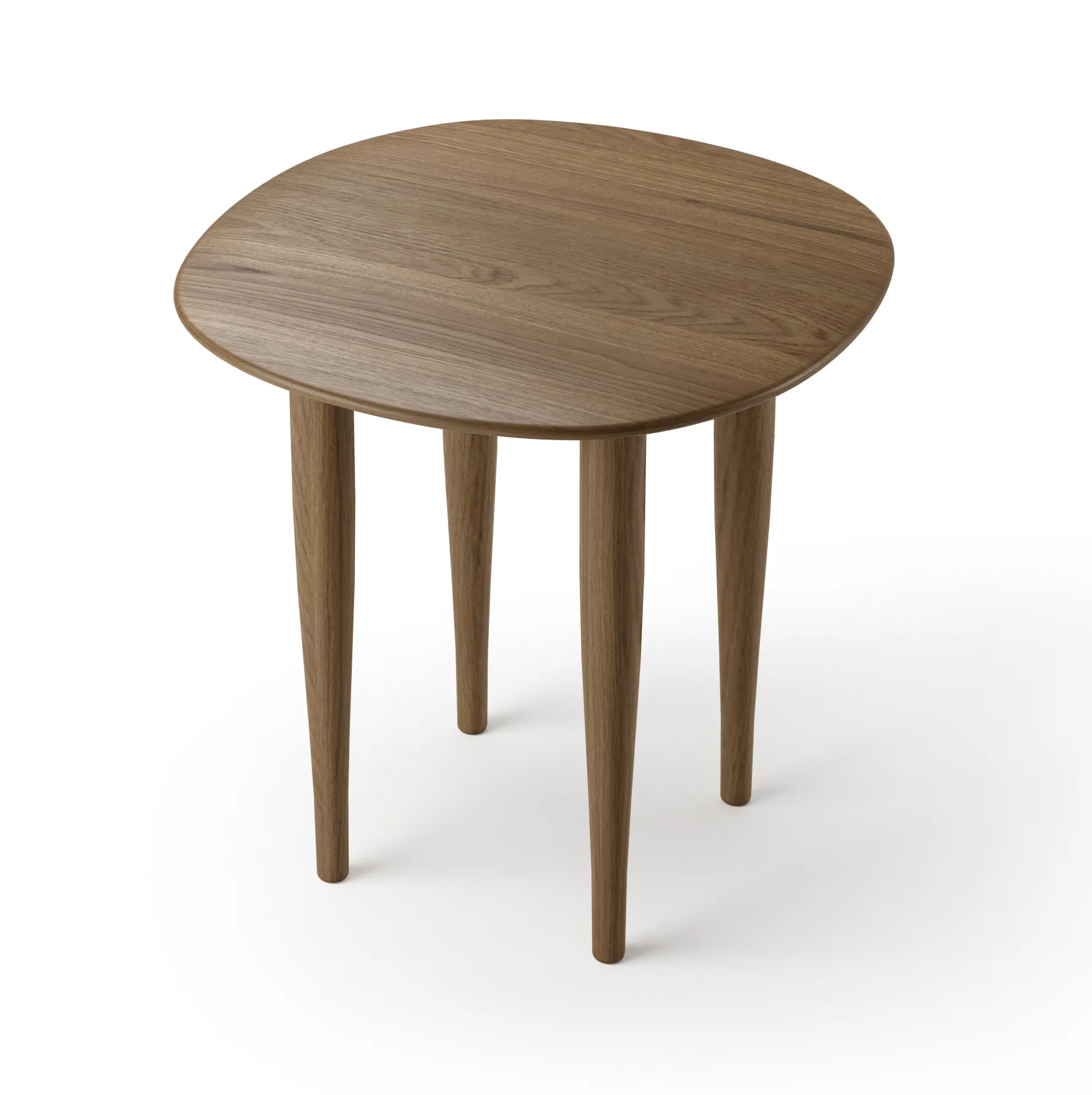 Jari side table Ø45 cm, Smoke oiled oak Brdr. Krüger