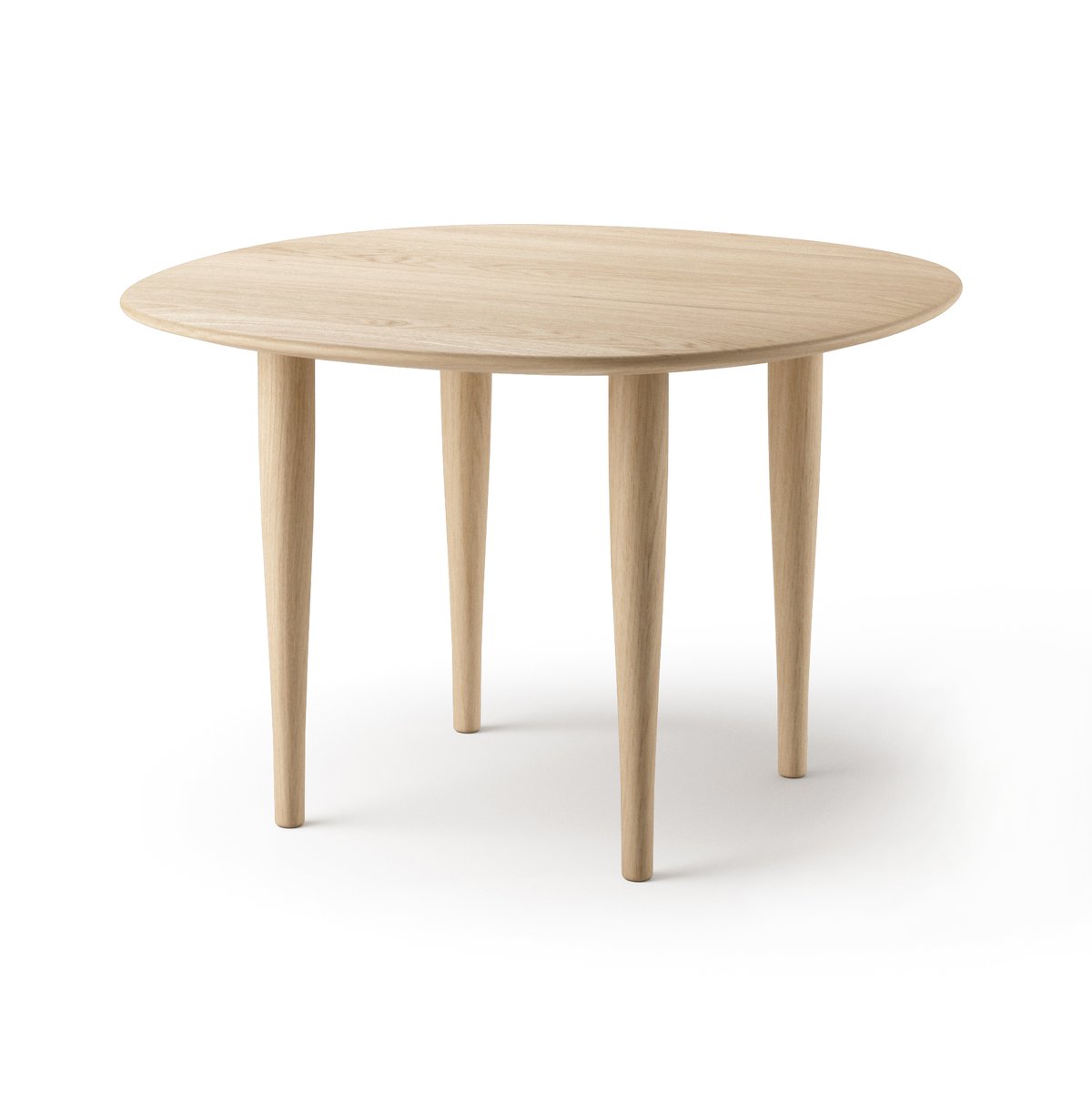 Brdr. Krüger Jari side table Ø60 cm Oiled oak | Scandinavian Design | Coffee tables | Brown