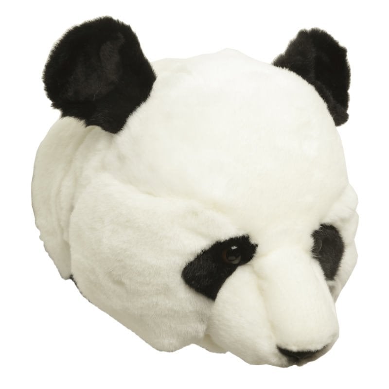 Brigbys Stuffed panda head for wall panda