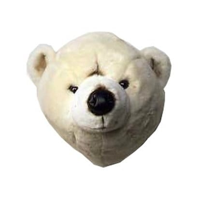 Stuffed polar bear head for wall - polar bear - Brigbys